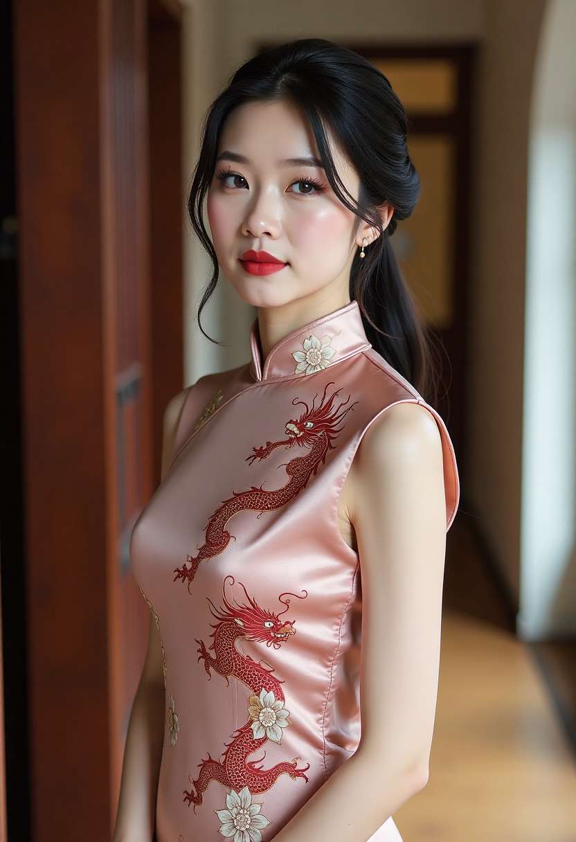 港口夜色与远处车灯